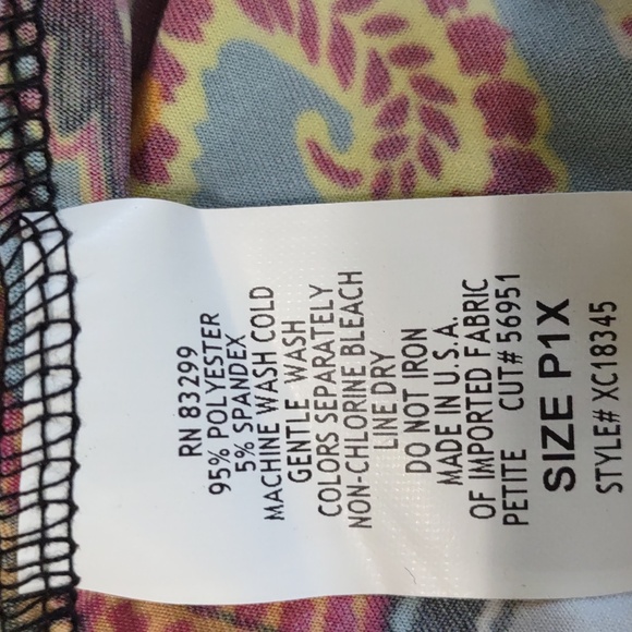 Tiana B. Paisley/Floral Print Stretch Knit Dress - Picture 9 of 9